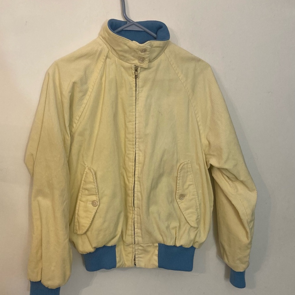Vintage polo Ralph Lauren corduroy Harrington jacket with a plaid lining